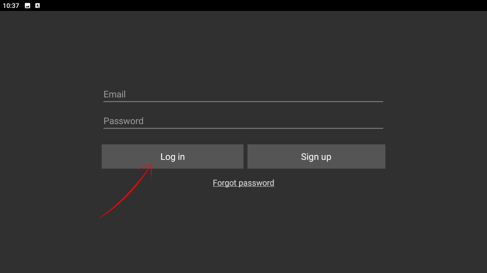 Signing in to activate TiViMate Premium on an Android phone