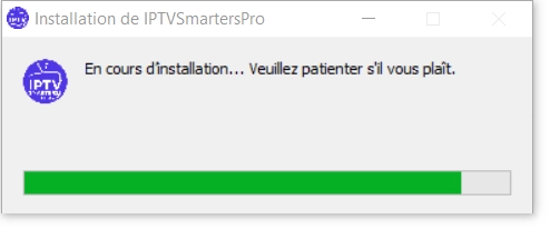 IPTV Smarters Pro installing on a Windows PC